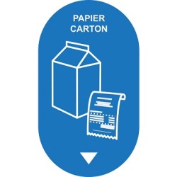 KIT SIGNALETIQUE PAPIER COTON + COLLERETTE BLEU