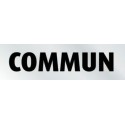 PLAQUE PVC ALU ADHÉSIVE 170x50 MM "Communs"