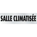 PLAQUE PVC ALU ADHÉSIVE 170x50 MM "Salle climatisée"