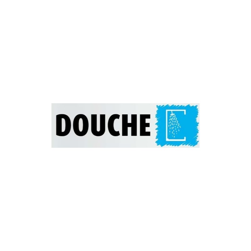 PLAQUE PVC ALU ADHÉSIVE 170x50 MM "Douche"