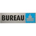 PLAQUE PVC ALU ADHÉSIVE 170x50 MM "Bureau"