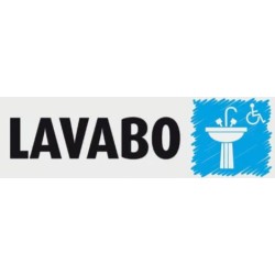 PLAQUE PVC ALU ADHÉSIVE 170x50 MM "Lavabo PMR"