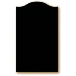 TABLEAU NOIR PVC 1000x600 mm, découpe fronton, expansé 3 mm, recto/ve