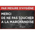 PANCARTE PVC 400x270 mm Merci de ne pas toucher la marchandise