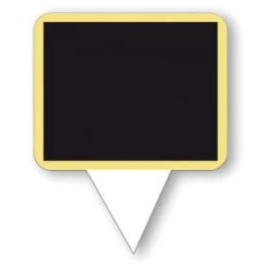 ETIQUETTE Ecolière 55x46 mm neutre, pique plastique (lot de 100)