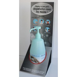 SUPPORT distributeur de gel hydroalcoolique (lot de 3)
