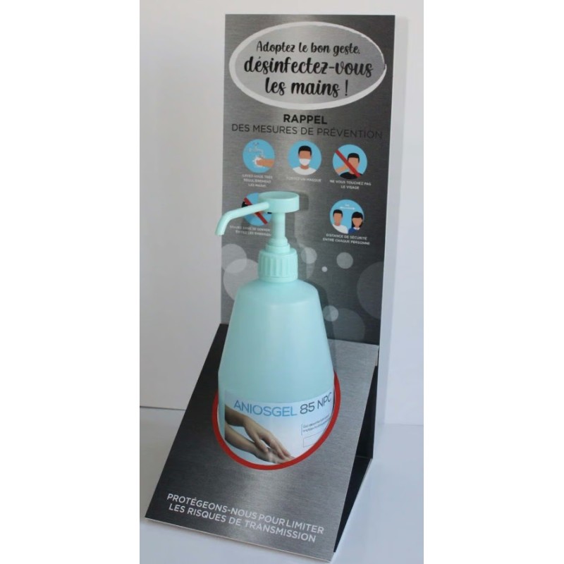 SUPPORT distributeur de gel hydroalcoolique (lot de 3)