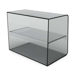 PRESENTOIR PLEXI 495X310X380 - avec côtés fermés 2 niveaux