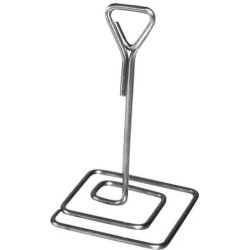 PIED INOX PORTE ETIQUETTE