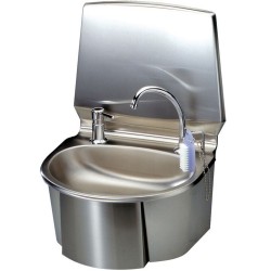 LAVE MAINS INOX PLAQUE POUSSOIR BOURGEAT