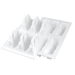 PLAQUE SILICONE 300X175 - 6 montagnes tre cime 120x45xht65 mm - 120ml