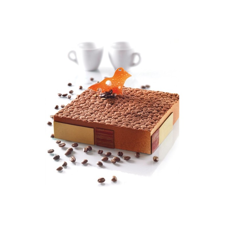 PLAQUE RELIEF SILICONE - Motif café 585x385 mm