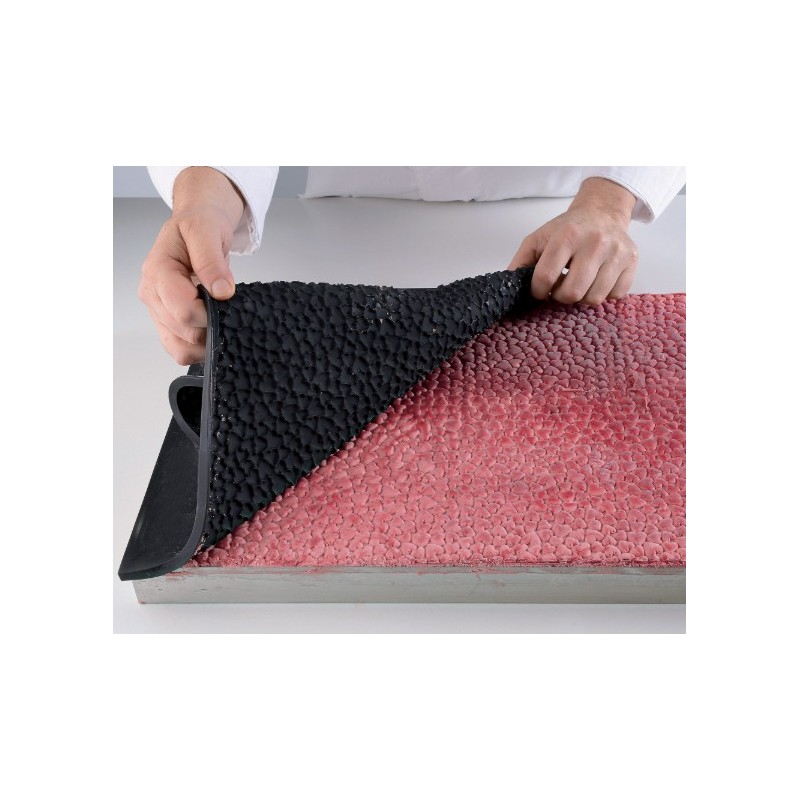 PLAQUE RELIEF SILICONE - Motif ceurs 585x385 mm