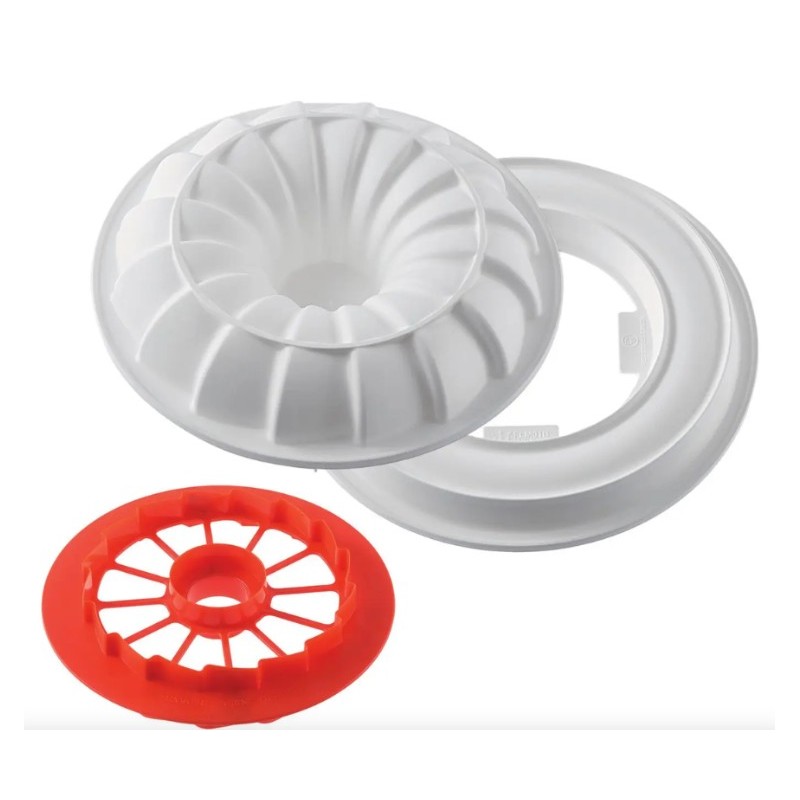 KIT MOULE SILICONE - 1 red tail Ø 240xht65 mm - 2000ml