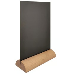 SOCLE bois naturel vernis 150x53x23 mm arrondi (lot de 3)