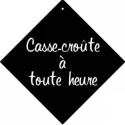 PANCARTE ventouse 160x160 mm logo Cassecroute à toute heure