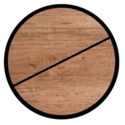 SOCLE Bock Wood neutre Ø120 mm PVC expansé 10 mm (lot de 3)