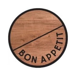 SOCLE Bock Wood "Bon appétit" Ø120 mm PVC expansé 10 mm (lot de 3)
