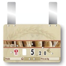 ETIQUETTE Le Fournil 150x100 mm à roulettes, grandes pattes (lot de 1