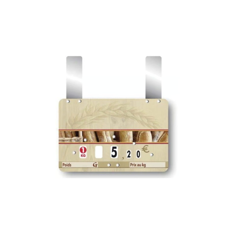 ETIQUETTE Le Fournil 150x100 mm à roulettes, grandes pattes (lot de 1