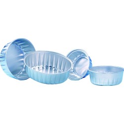 MOULE ALU RAMEQUIN OVALE - 116x83 x ht 40 mm - 25 cl (x100)