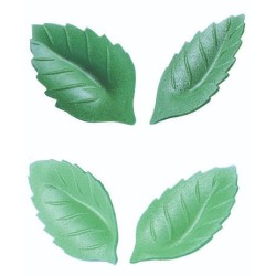 FEUILLE DE ROSE AZYME vert foncé 47 mm (x350)