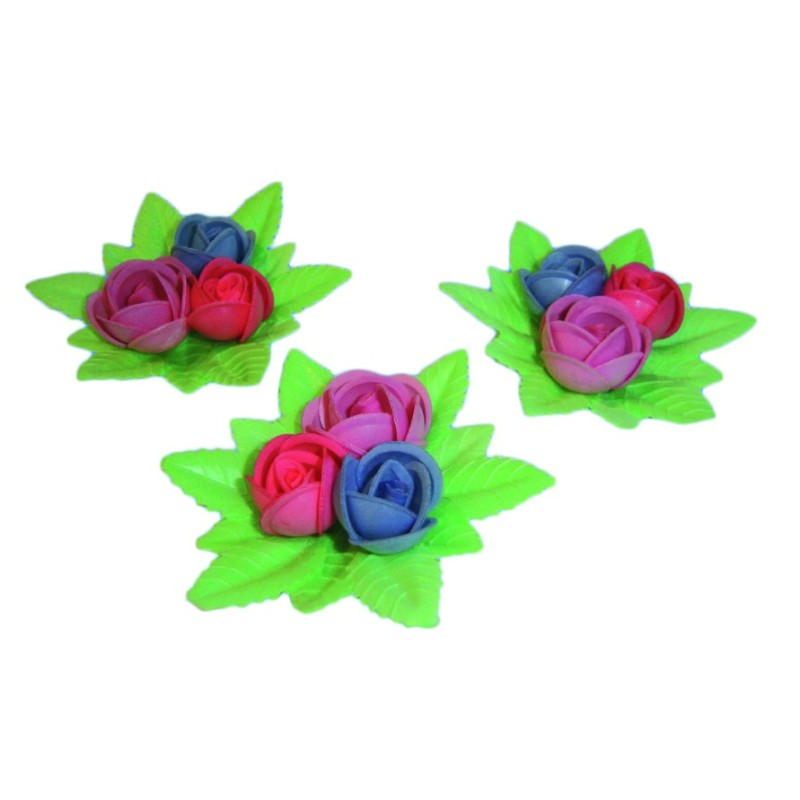 CORBEILLE 3 ROSES AZYME Ø 90 mm (boite de 5)