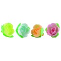 ROSE AZYME MINI COROLLE Ø 50 mm - couleurs pastels (x80)
