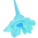 BOBECHE PLASTIQUE POUR BOUGIE TORSADEE - BLEUE (x144)
