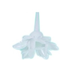 BOBECHE PLASTIQUE POUR BOUGIE TORSADEE - BLANCHE (x144)