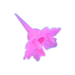 BOBECHE PLASTIQUE POUR BOUGIE TORSADEE - ROSE (x144)