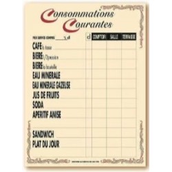 TARIF 300x400 mm Venise Consommations courantes + fil nylon