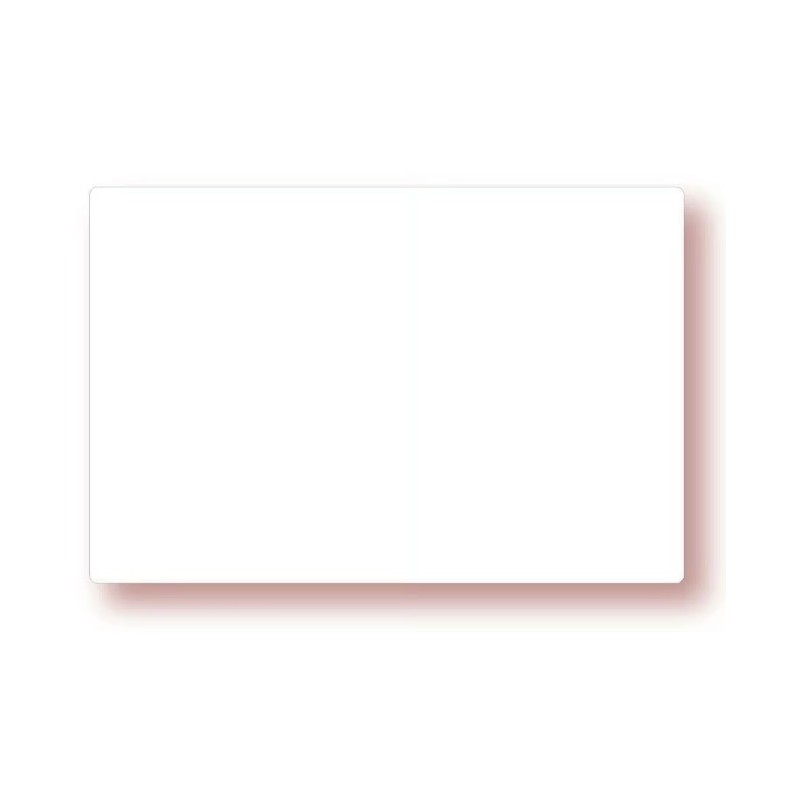 ÉTIQUETTE 150x100 mm blanche neutre, sans roulettes, sans attachement