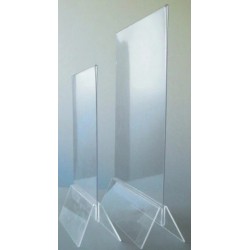 PRÉSENTOIR plexi Visio + étui PVC 150x220 mm pour 1/2 A4 (lot de 3)