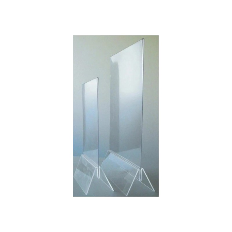 PRÉSENTOIR plexi Visio + étui PVC 150x220 mm pour 1/2 A4 (lot de 3)