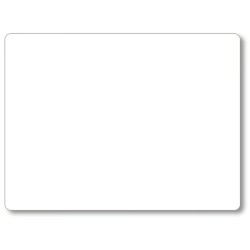 ÉTIQUETTE 200x150 mm blanche neutre, sans roulettes, sans attachement