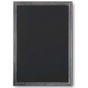 TABLEAU NOIR 390x490 mm Macadam, cadre cérusé gris