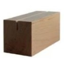 SUPPORT bois fendu 110x55x55 mm Naturel vernis (lot de 3)