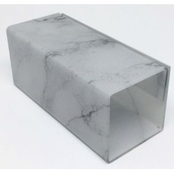 SUPPORT plexi 120x50x50 mm Marbré blanc (lot de 3)