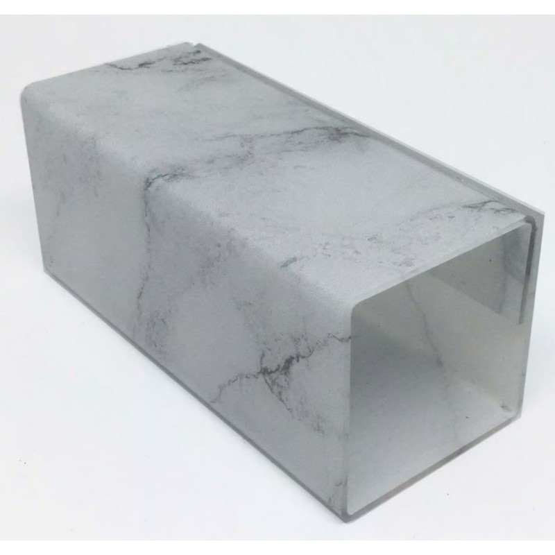 SUPPORT plexi 120x50x50 mm Marbré blanc (lot de 3)