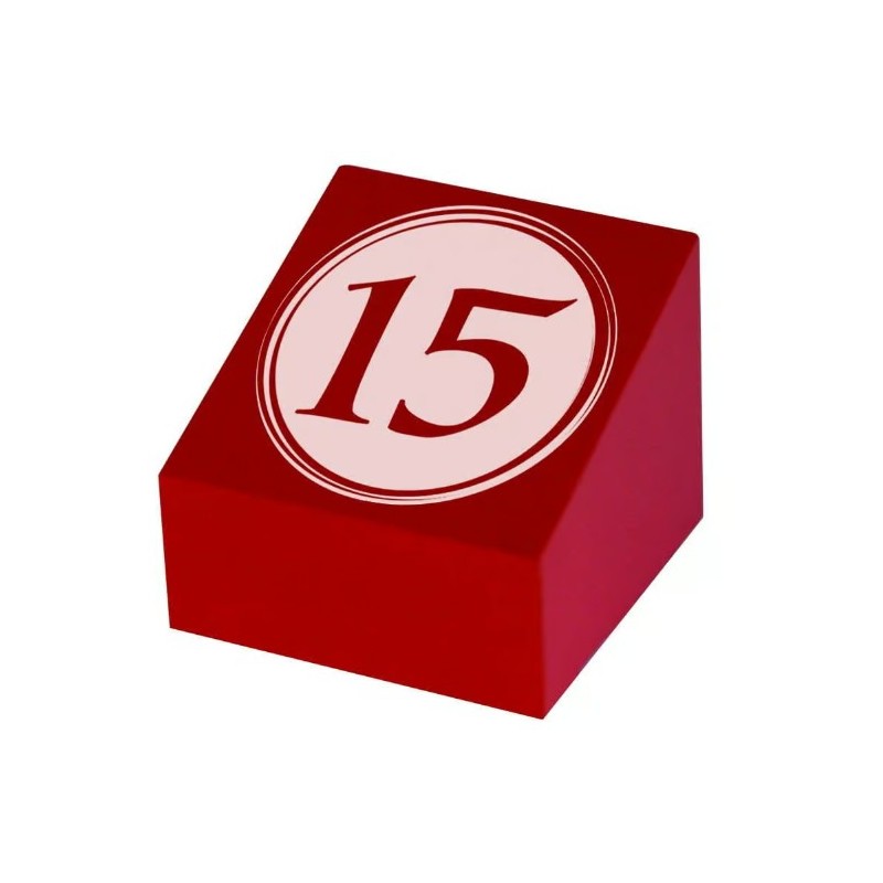 CUBES bois rouge Preho 55x55 mm n°11 à 20 (lot de 10)