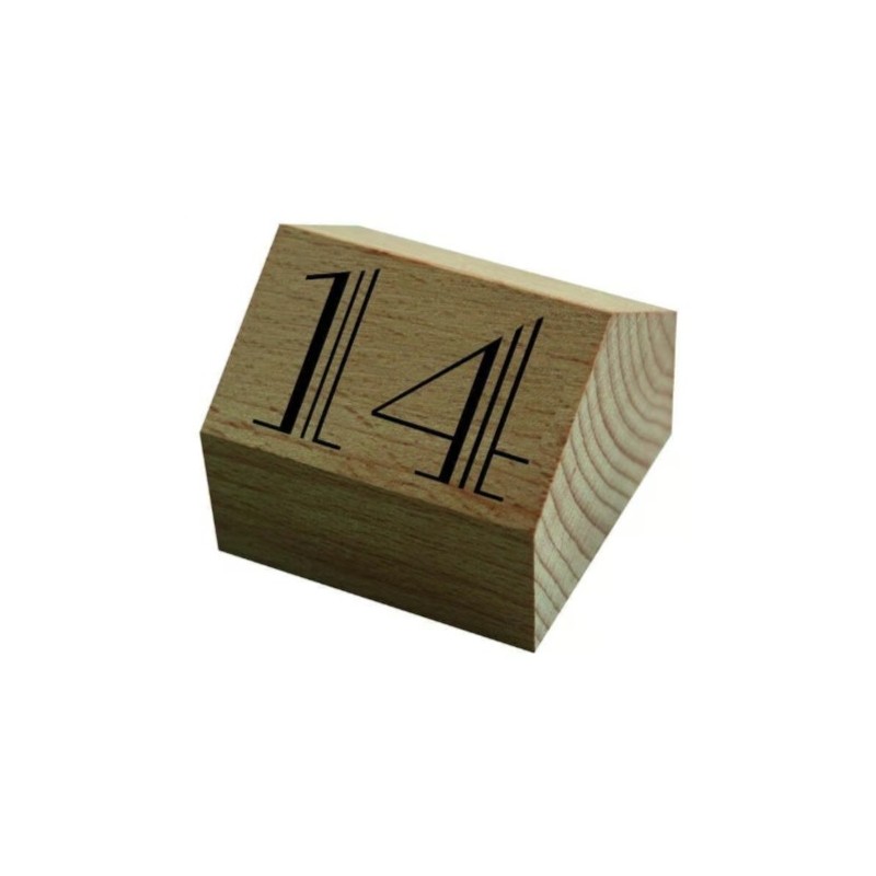 CUBES bois naturel Casa 55x55 mm n°11 à 20 (lot de 10)