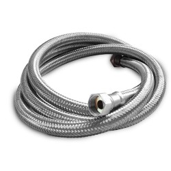 FLEXIBLE INOX GAINE PVC LG 2000 - POUR DOUCHETTE AERIENNE