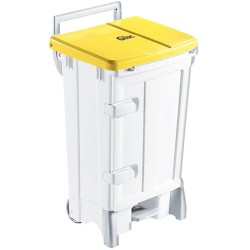 POUBELLE PLASTIQUE PEDALE + PORTE
