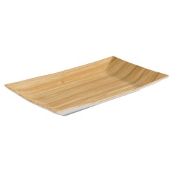 PLAT RECTANGULAIRE MELAMINE IMITATION BAMBOO