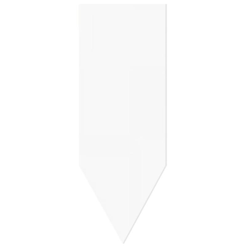 FLECHE PVC NEUTRE BLANC 50X150 mm (lot de 10)