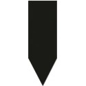 FLECHE PVC NEUTRE NOIRE 50X150 mm (lot de 10)