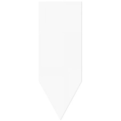 FLECHE PVC NEUTRE BLANC 85X180 mm (lot de 10)