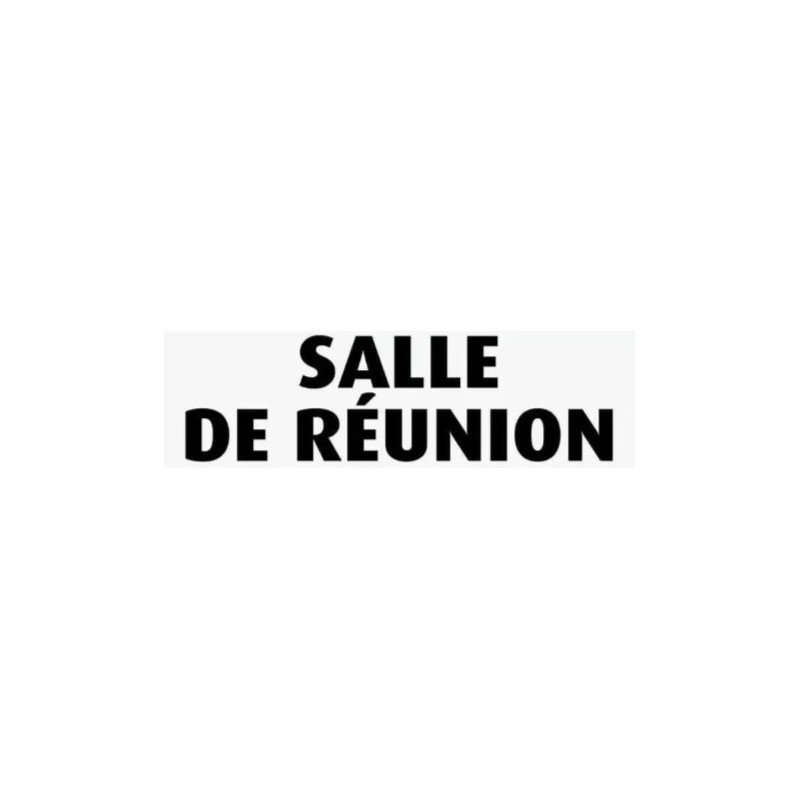 PLAQUE PVC ALU ADHÉSIVE 170x50 MM "Salle de Réunion"