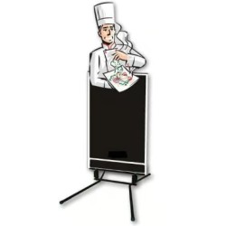 Figurine trottoir Chef + pied ressort